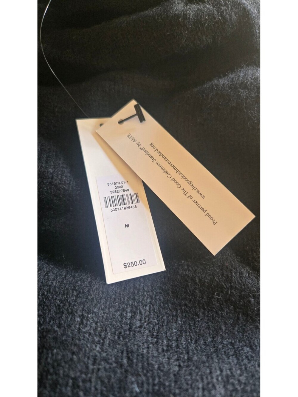 NWT Banana Republic Lightweight Cashmere Turtleneck Mini Dress BLACK MEDIUM - Picture 5 of 5
